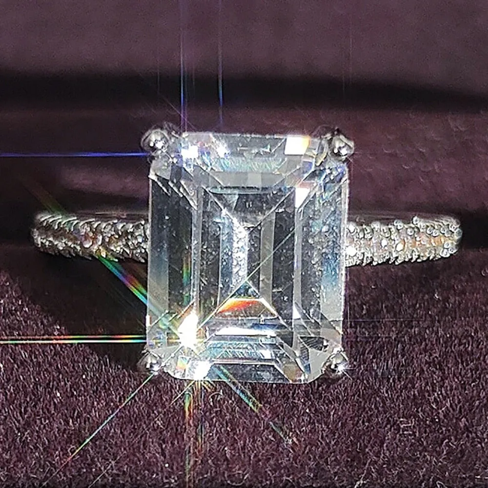 NEW ARRIVAL - Designer Luxury Princess Cut AAA  Quality CZ Diamonds High End Rings