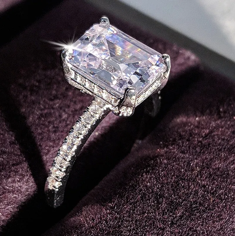 NEW ARRIVAL - Designer Luxury Princess Cut AAA  Quality CZ Diamonds High End Rings