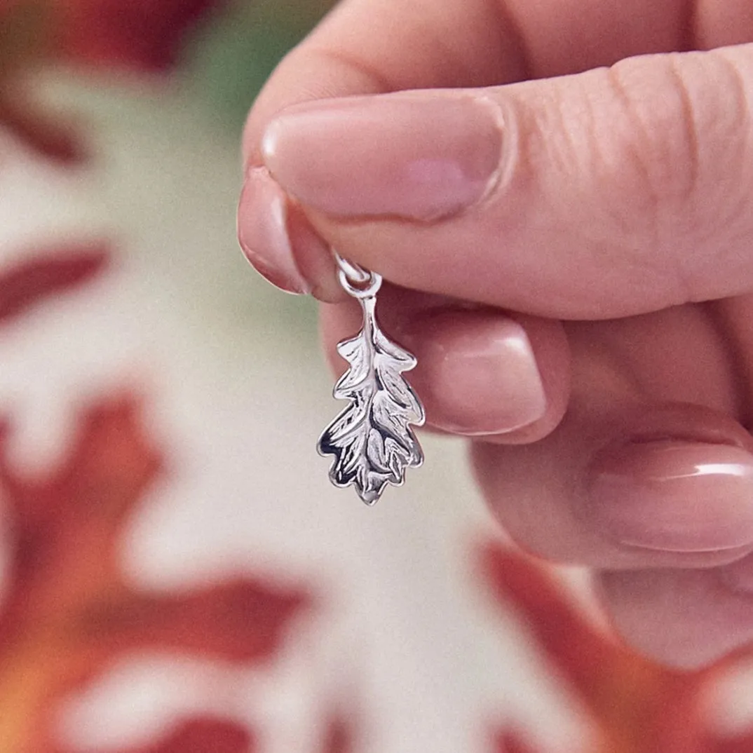 Oak Leaf Silver Charm