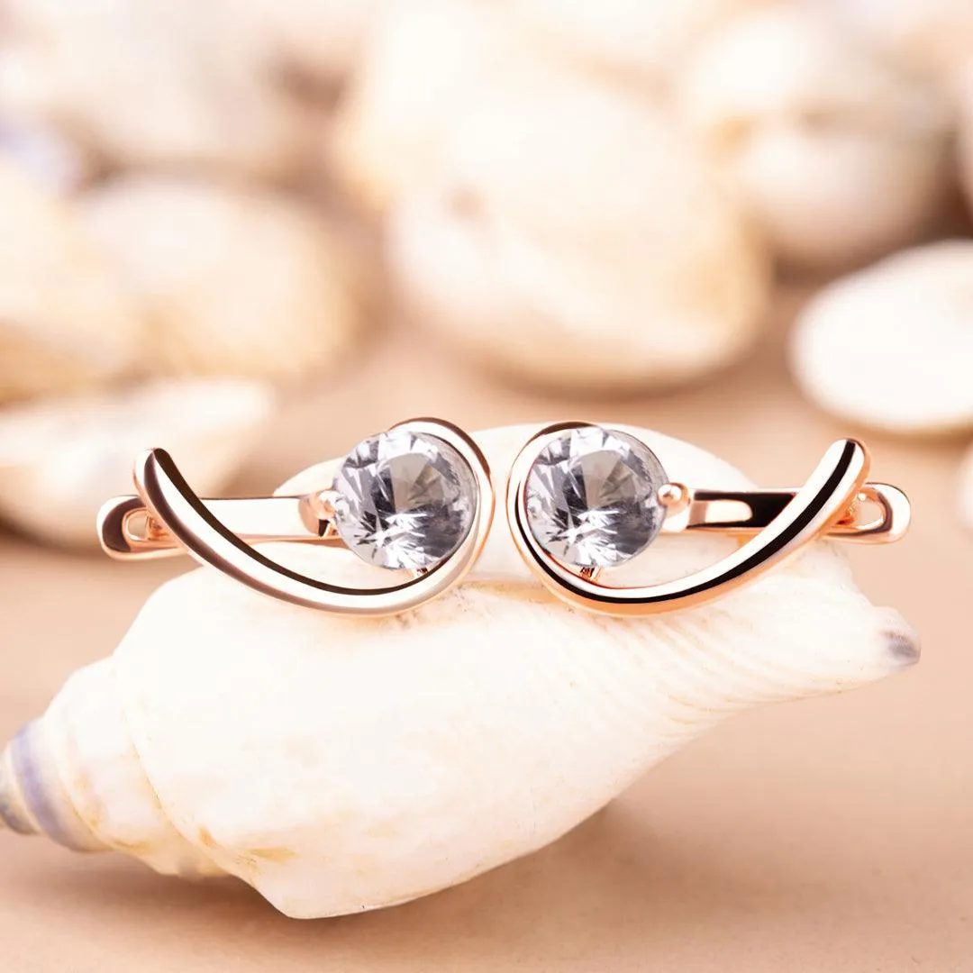 Opulent' Sapphire unique drop earrings