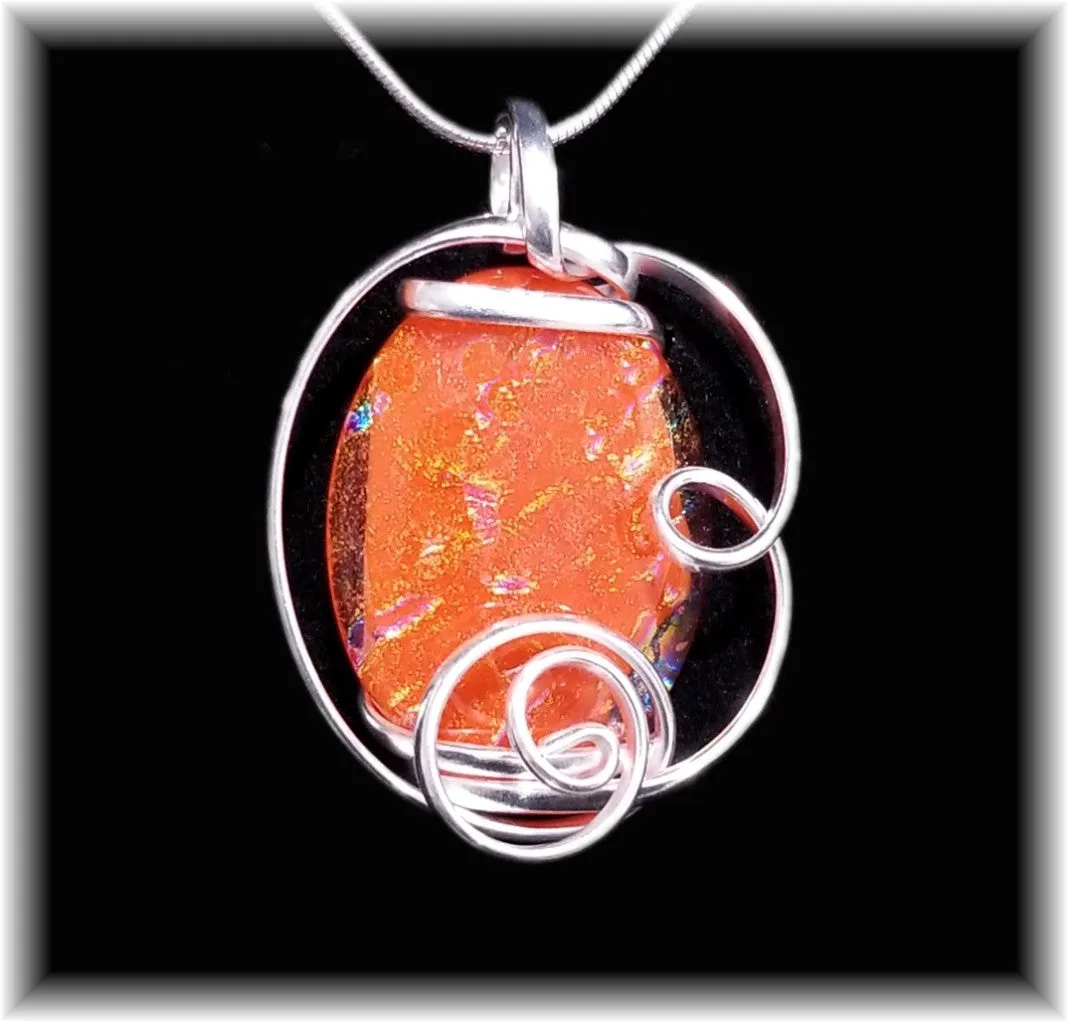 Orange Freeform Pendant