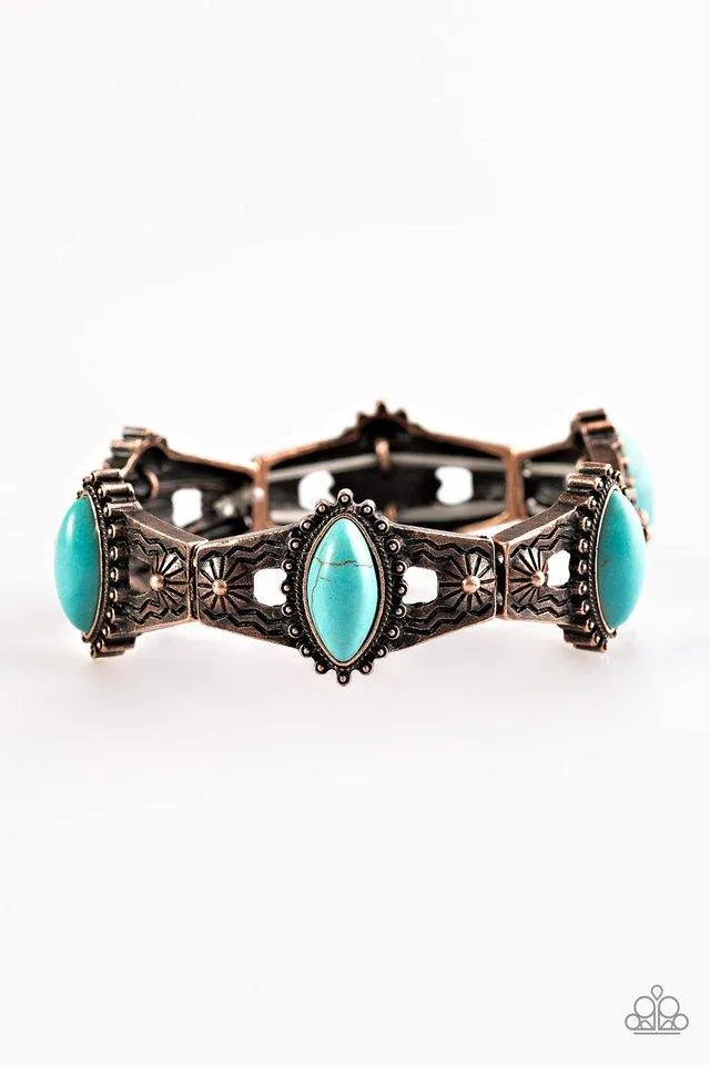 Paparazzi Bracelet ~ Majestic Deserts - Copper