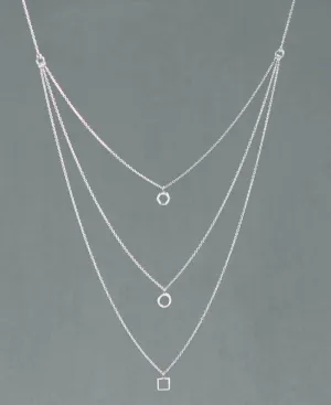 Past, Present, Future Layered Necklace