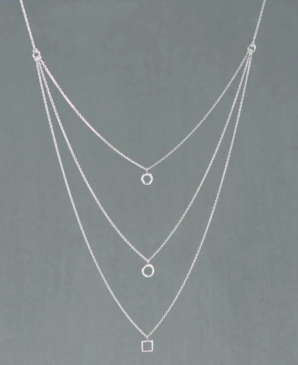 Past, Present, Future Layered Necklace
