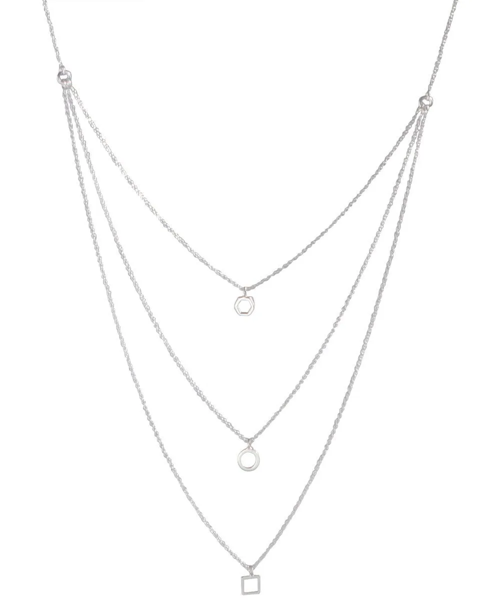 Past, Present, Future Layered Necklace