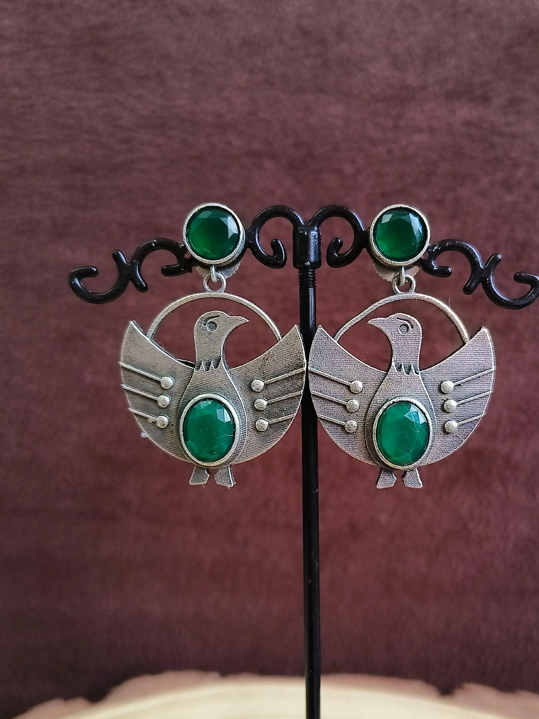 Peacock Dangler Earrings | Sarichka