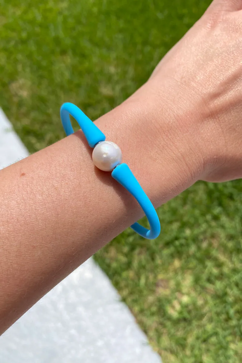 Pearl and Silicone Bracelet - available in multiple colors!