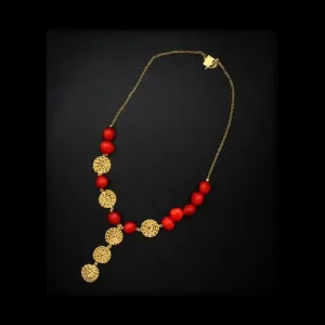 Peruvian Inspired Infinity Meaningful “Nazca” Gold Necklace for Women 16"-20"