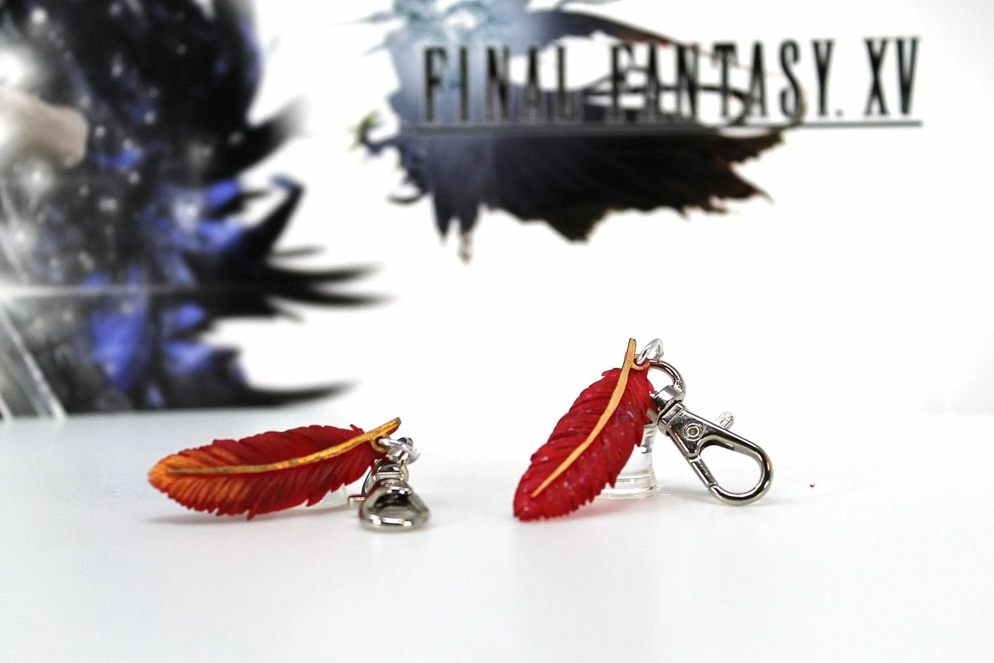 Phoenix Down Pendants Keychain / Necklace - Final Fantasy