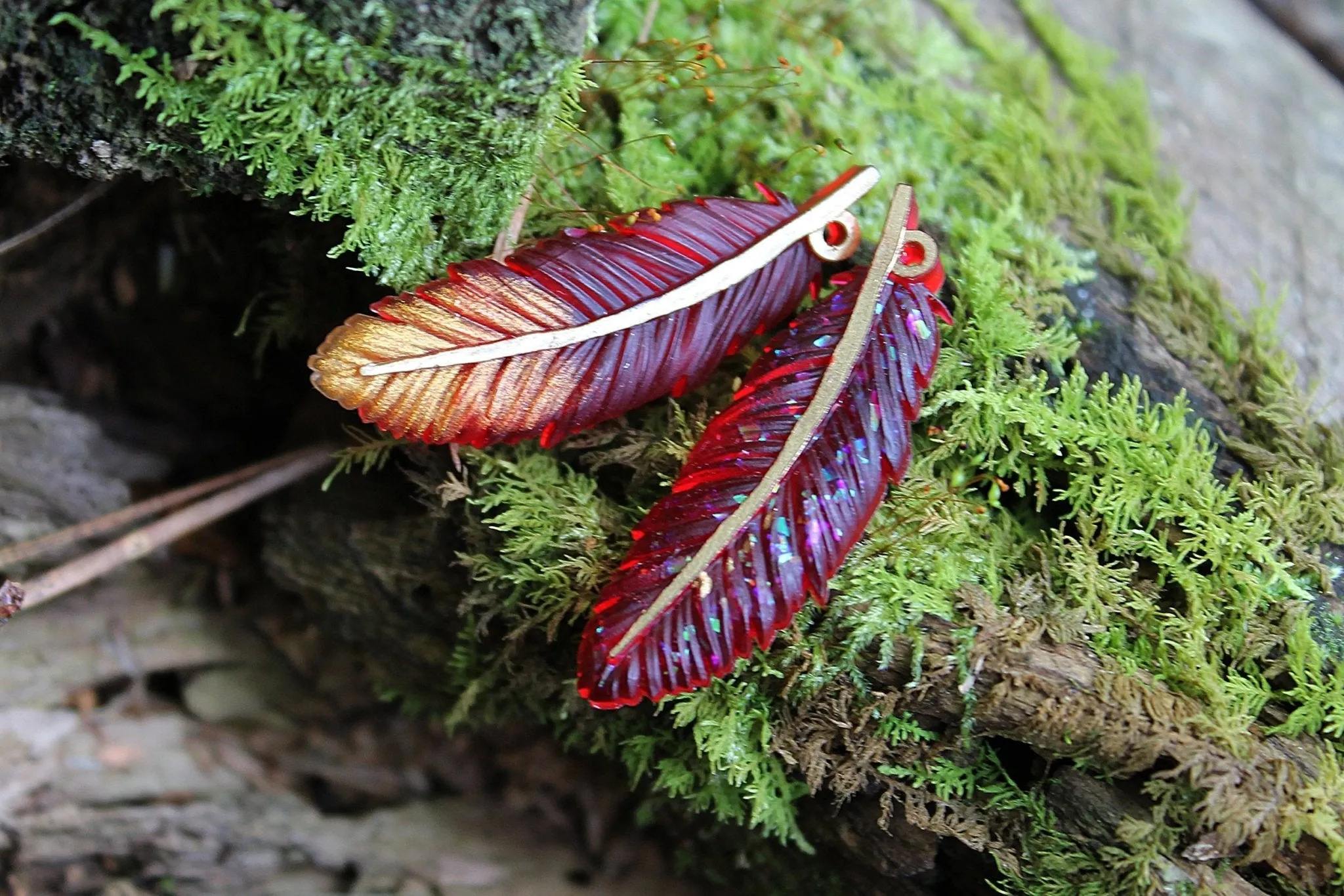 Phoenix Down Pendants Keychain / Necklace - Final Fantasy