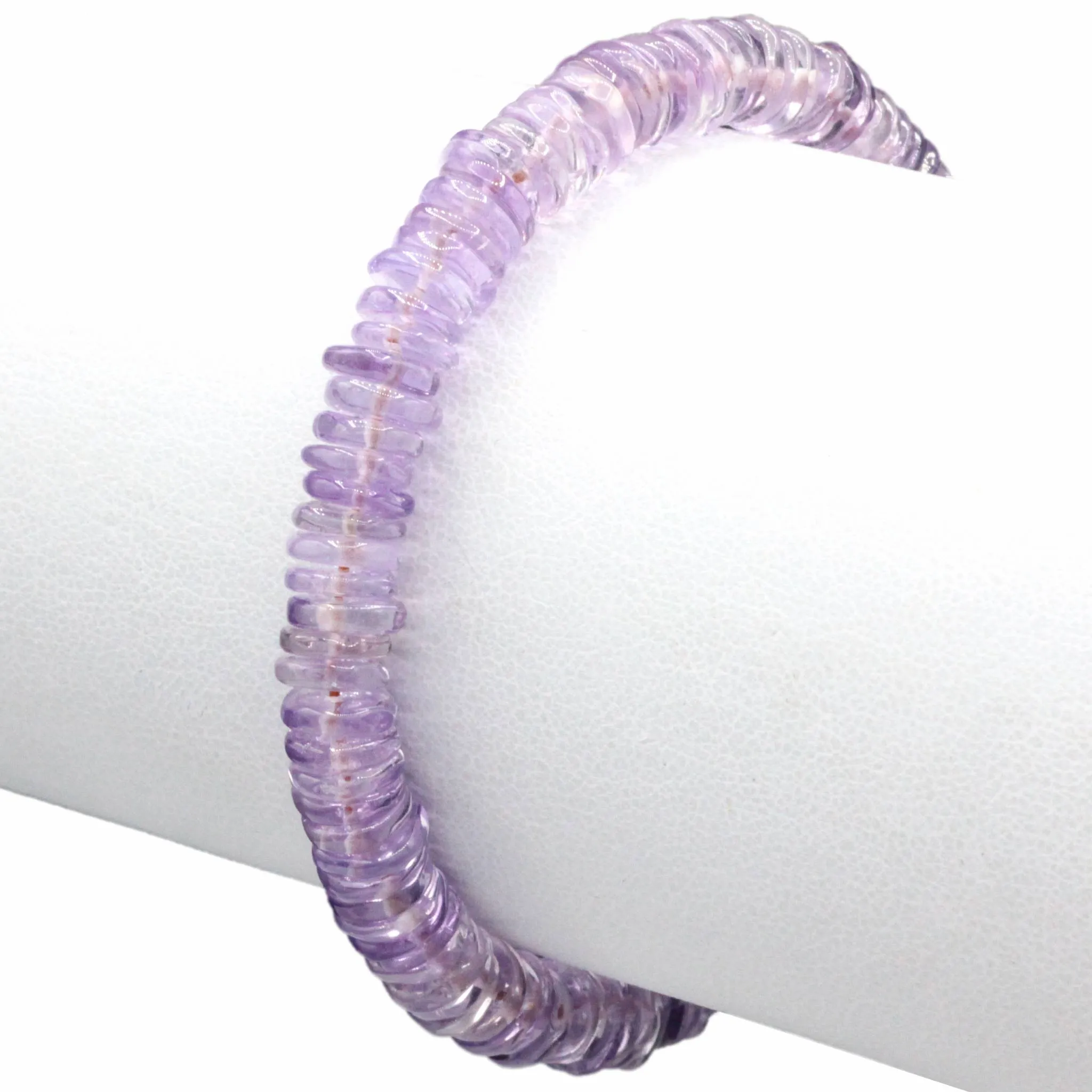 Purple Amethyst Gemstone Tassel Bracelet