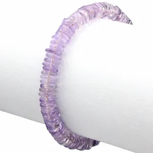 Purple Amethyst Gemstone Tassel Bracelet