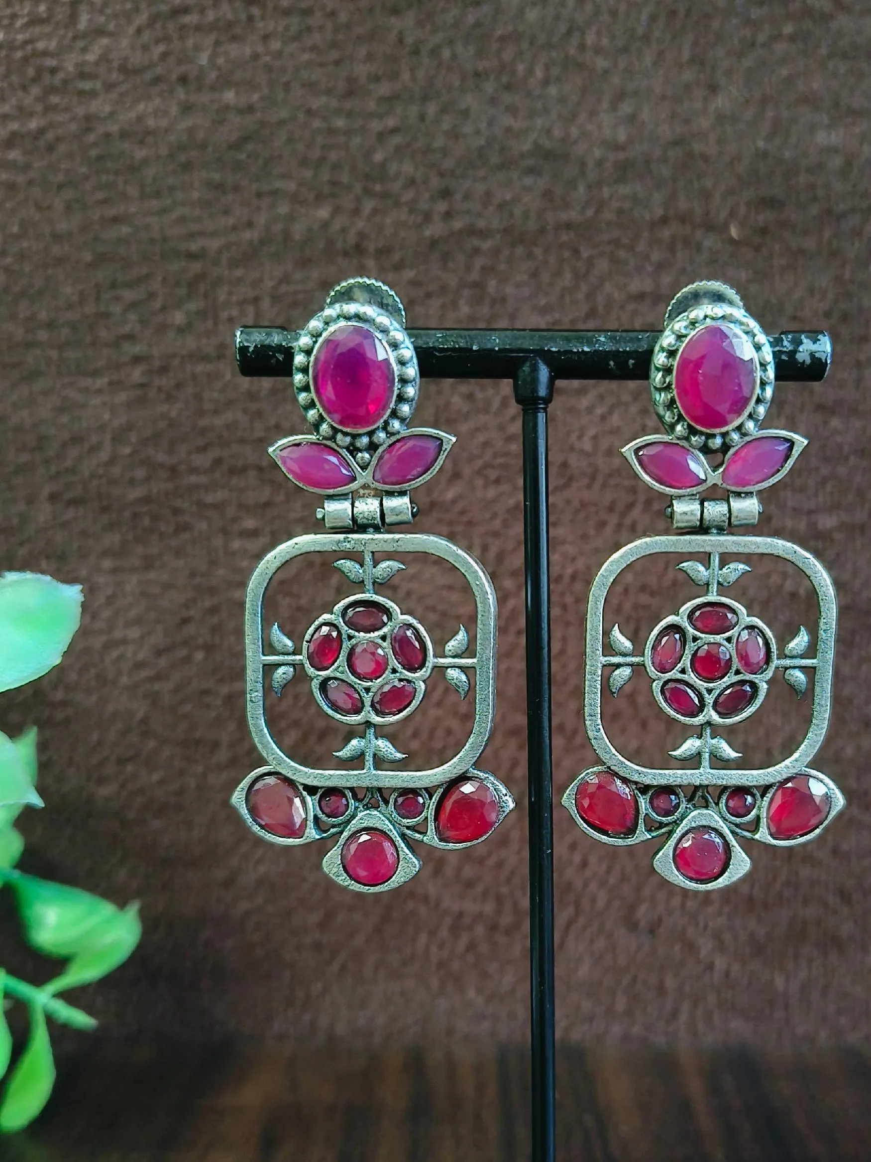 Regal Relic Oxidised Danglers | Sarichka