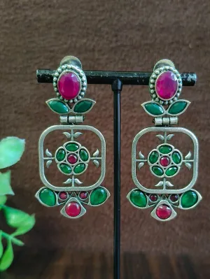 Regal Relic Oxidised Danglers | Sarichka