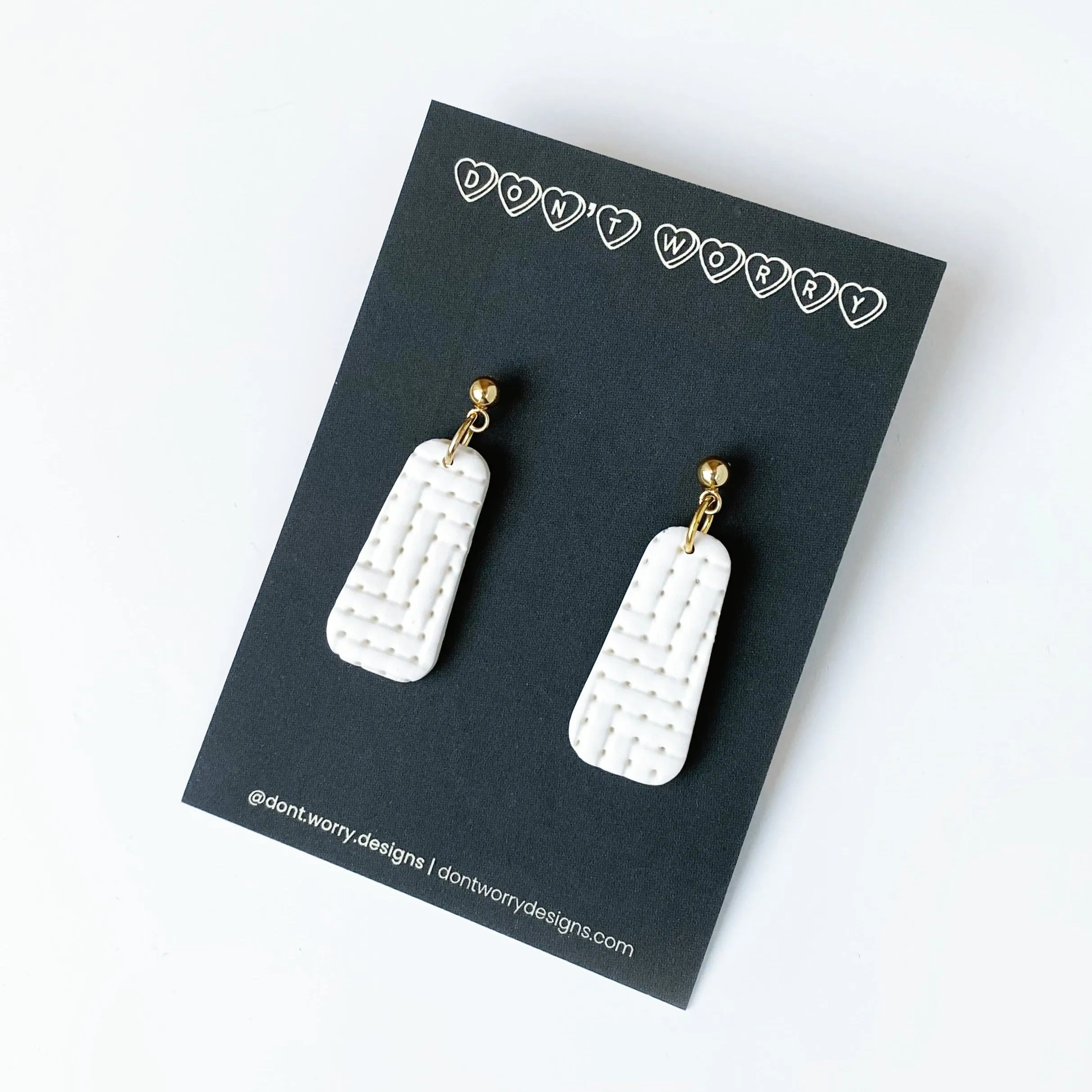 RILEY earrings in beige