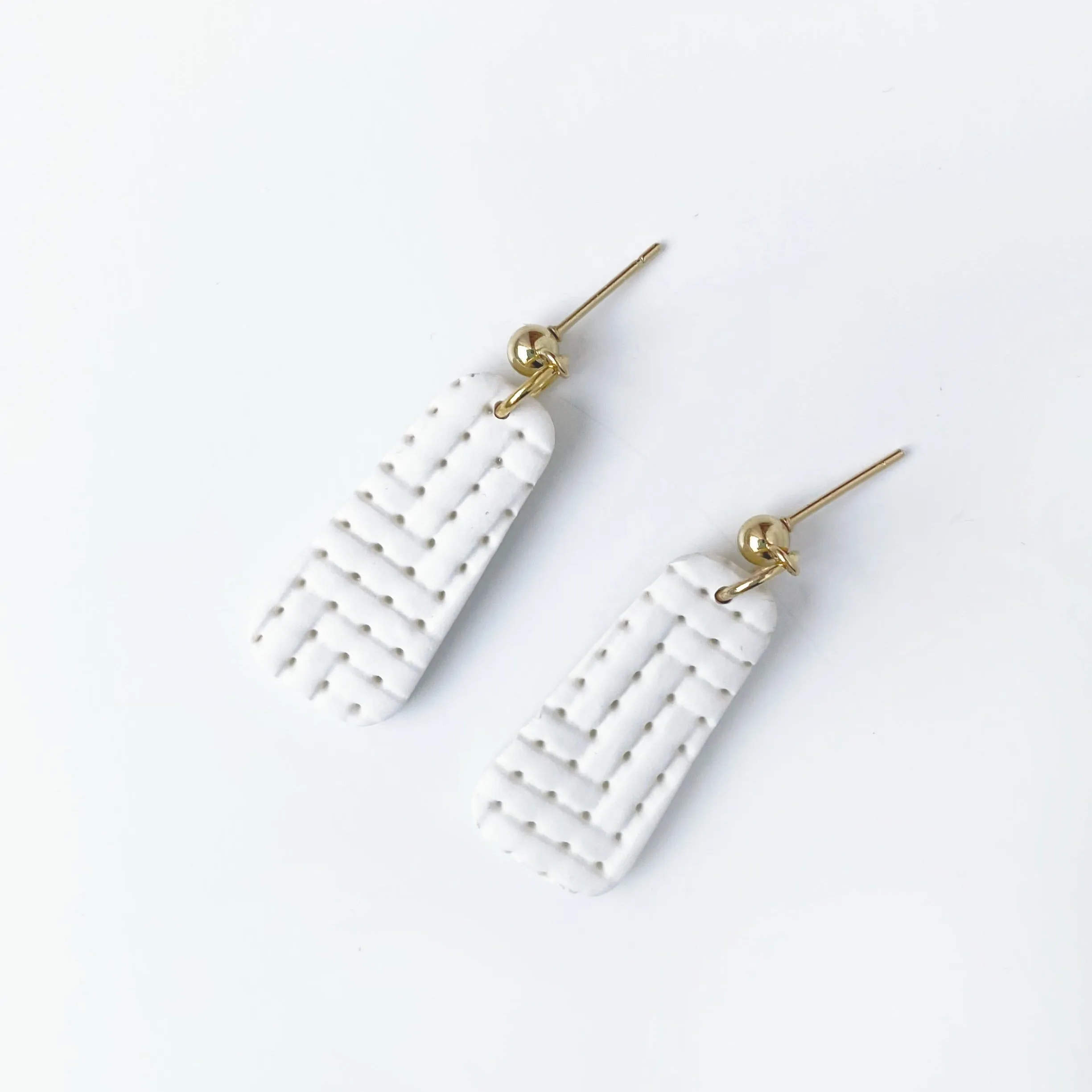RILEY earrings in beige
