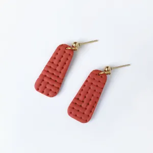 RILEY earrings in vermilion