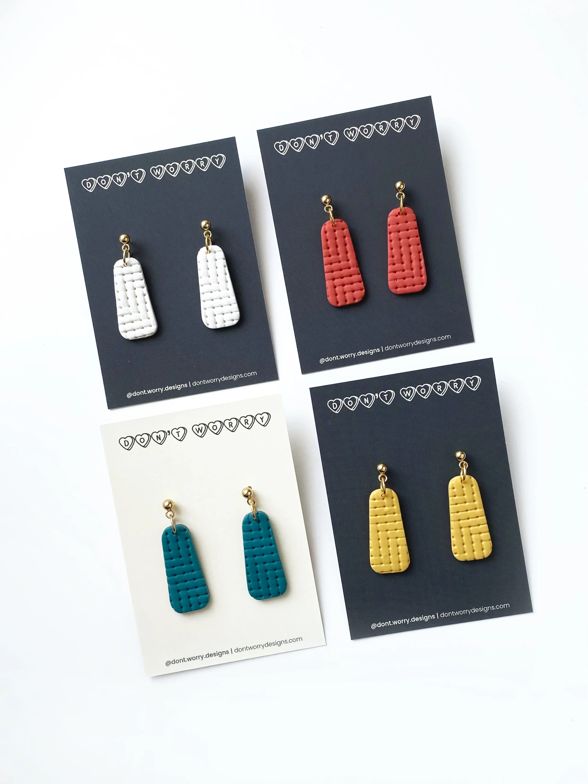 RILEY earrings in vermilion