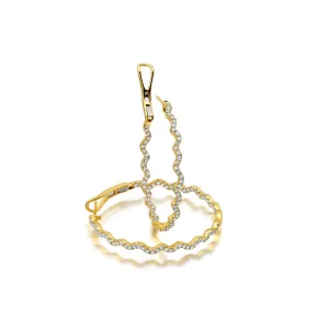Rio Diamond Inside Outside Hoop Earrings
