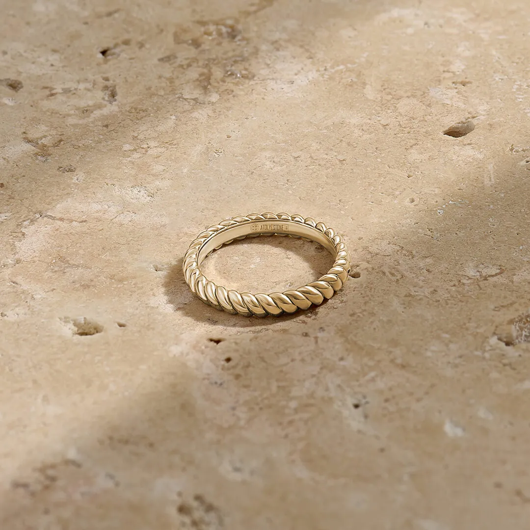 Rope Ring in Gold