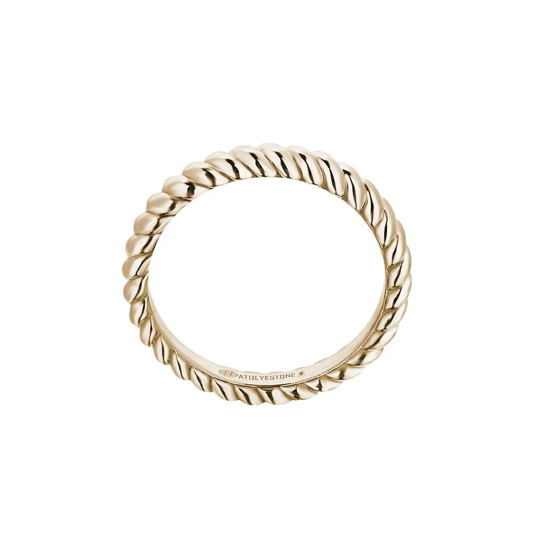 Rope Ring in Gold