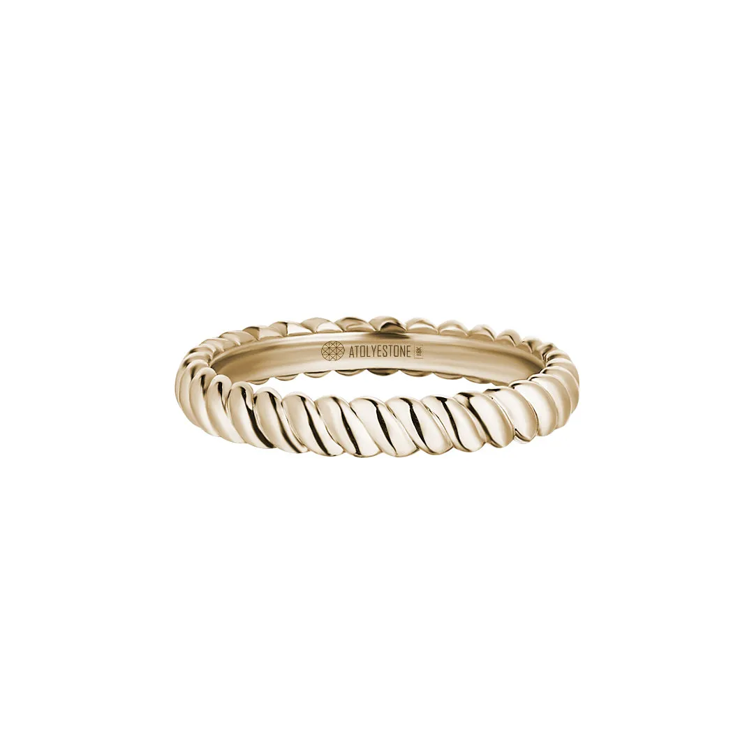 Rope Ring in Gold