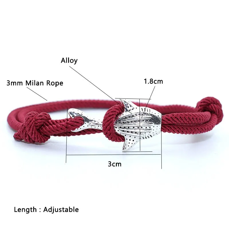 Save a Shark Bracelet | Whale Shark Milan Rope 14 Colors 🔥