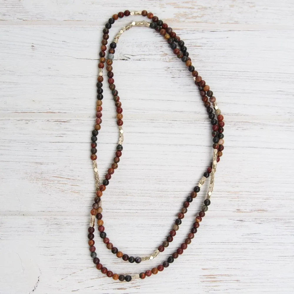 Scout Majestic Jasper Wrap Bracelet & Necklace