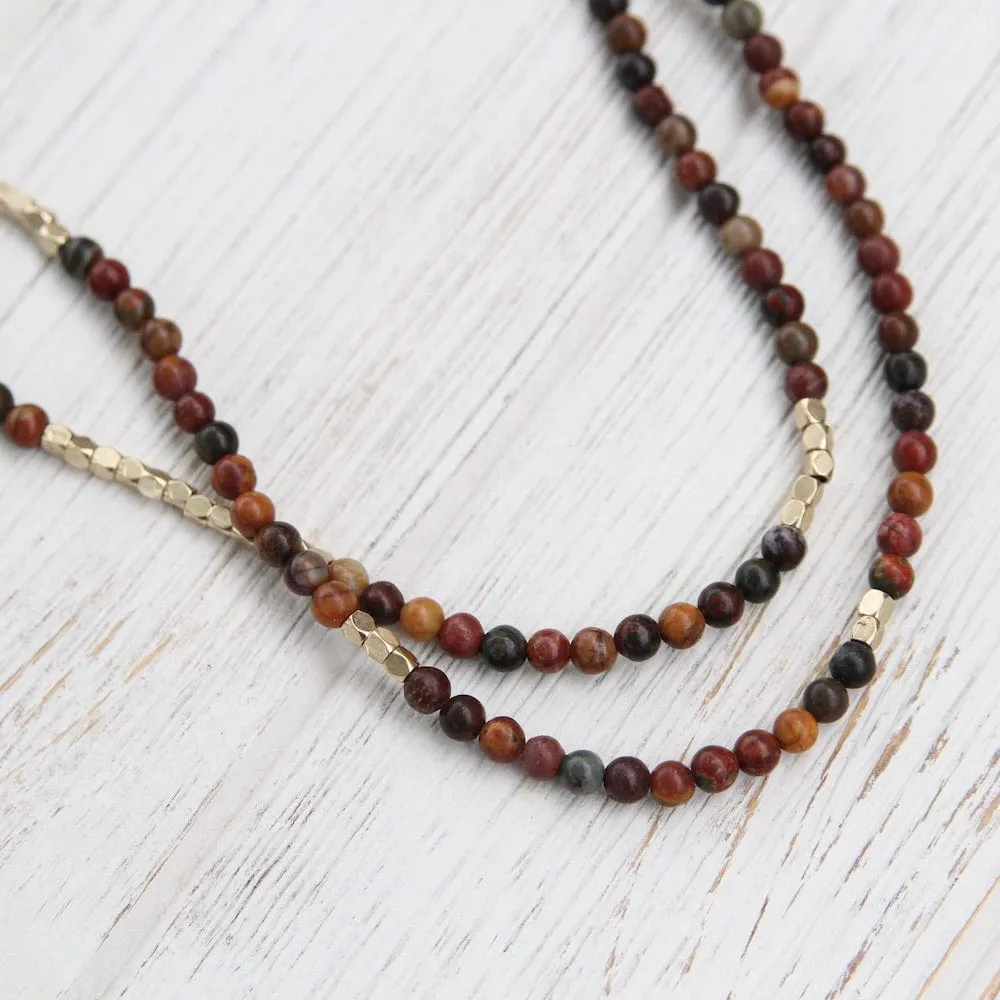 Scout Majestic Jasper Wrap Bracelet & Necklace