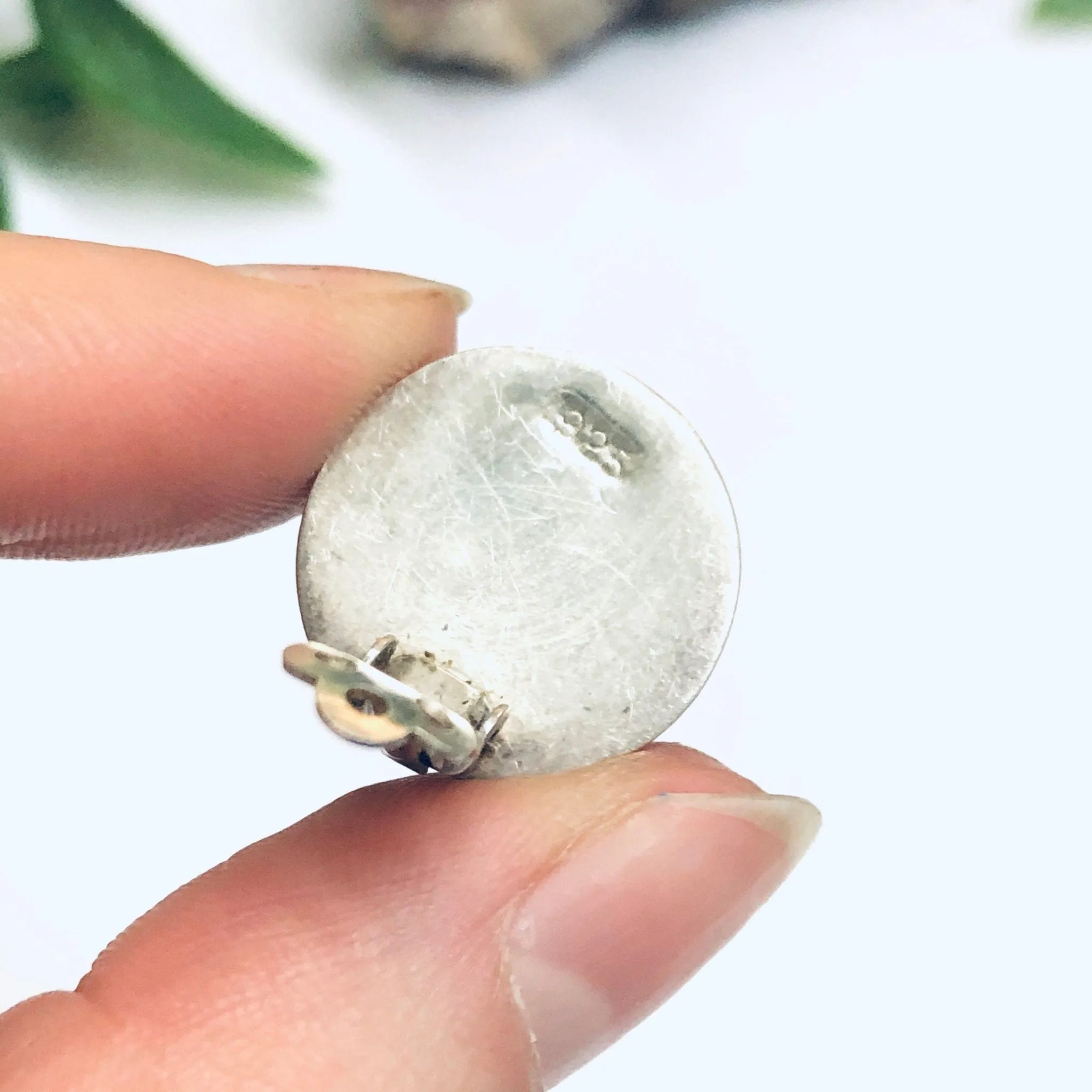 Silver Clip On Earrings, Small Clip On Earrings, Vintage Silver Earrings, Round Earrings, Small Earrings