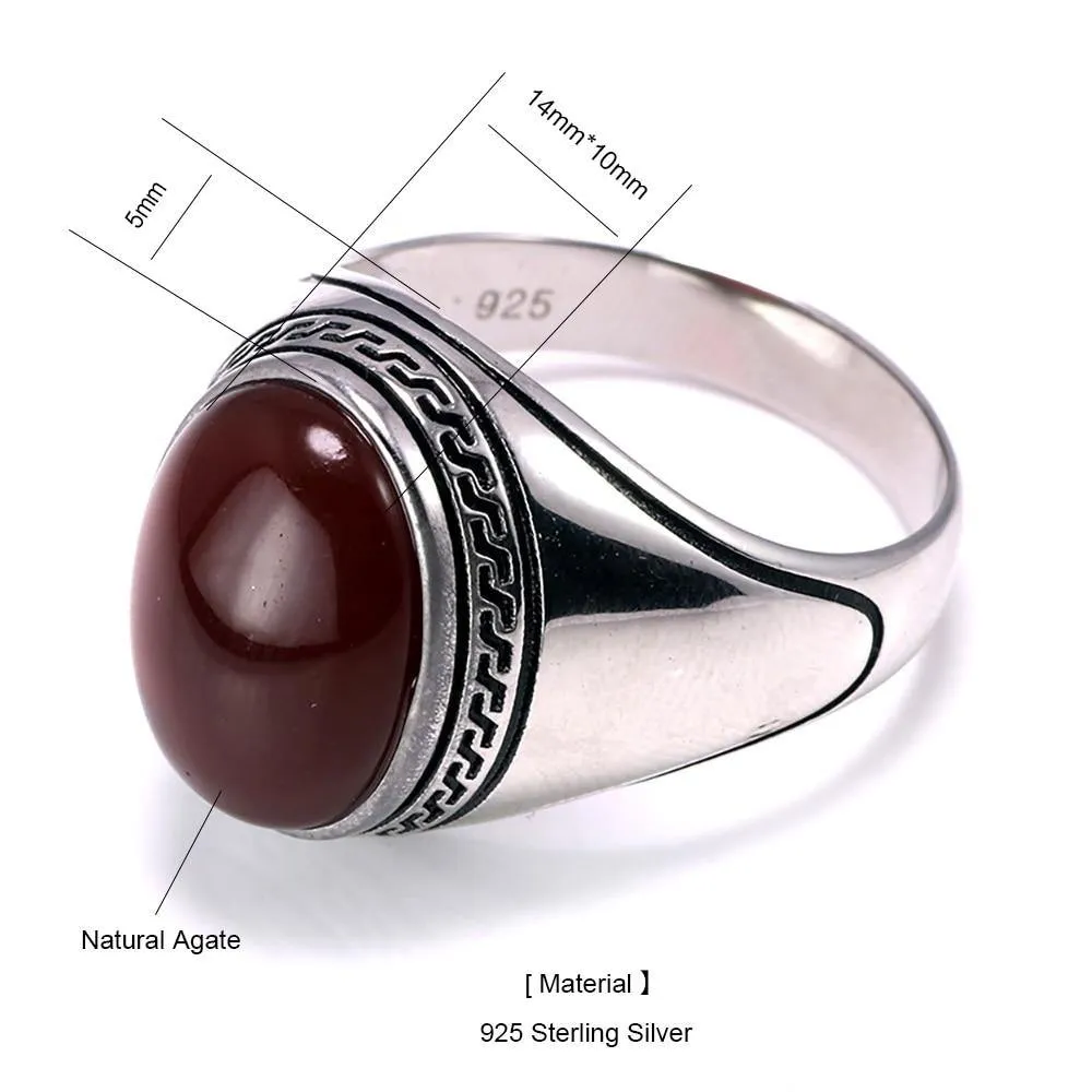 Silver Simple Design Multi Color Oval Shape Onyx Ring