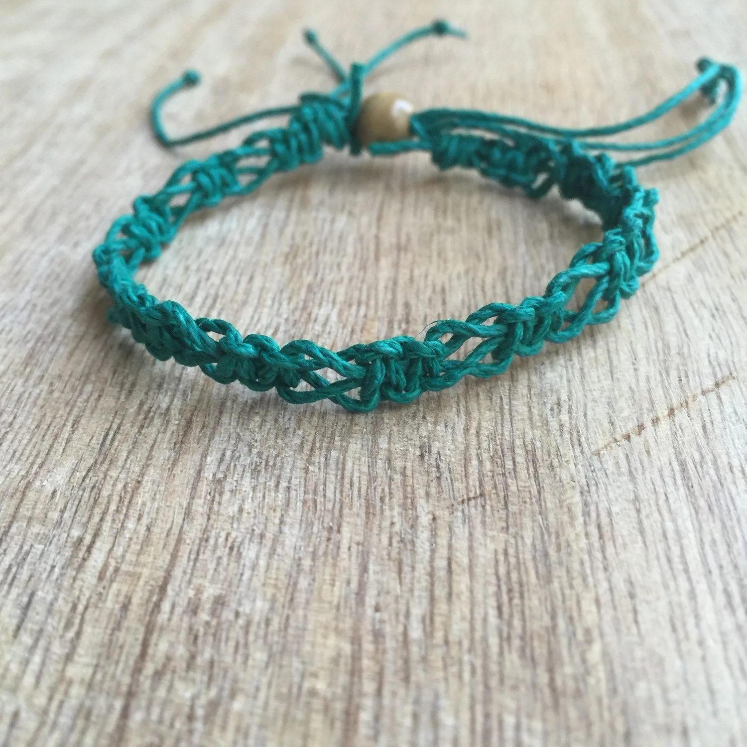 SoBe Green Hemp Anklet