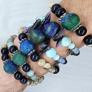 Soothing-Grounding-Self-Awareness Gemstone  Handmade Bracelet