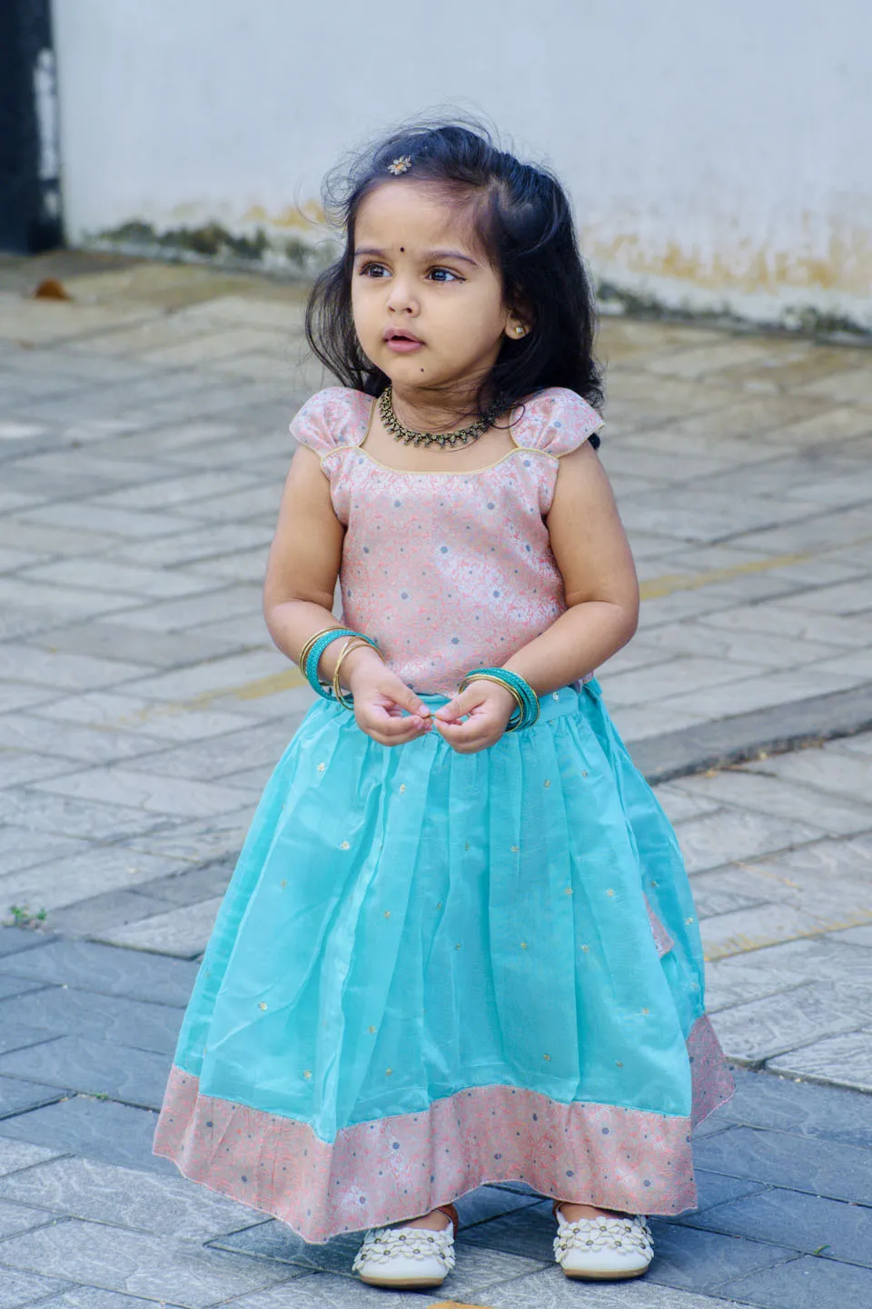 Srishti Pink with blue mini