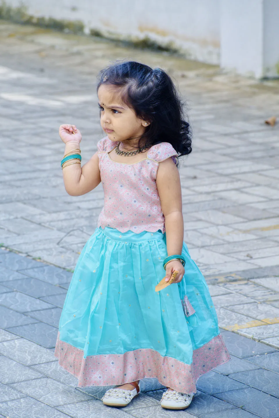 Srishti Pink with blue mini