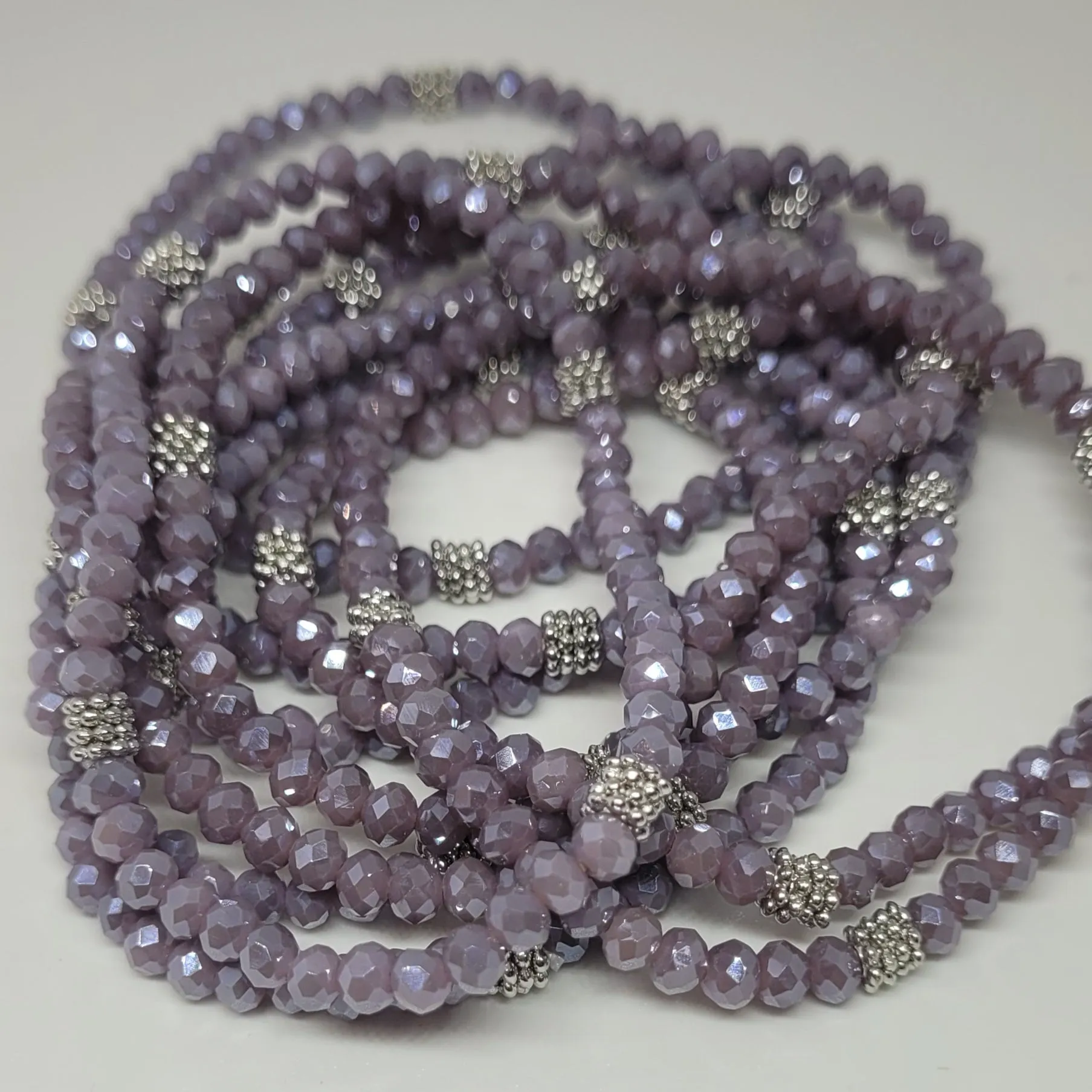 Stacking Stones  Crystal Bracelet Majestic Purple