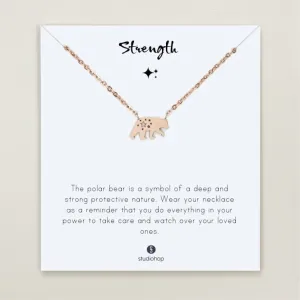 Starlight Polar Bear Necklace