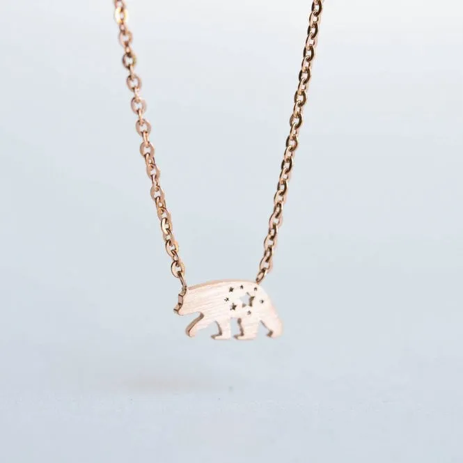 Starlight Polar Bear Necklace