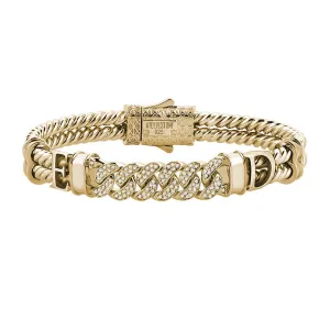 Statement Cuban Links Twined Bangle