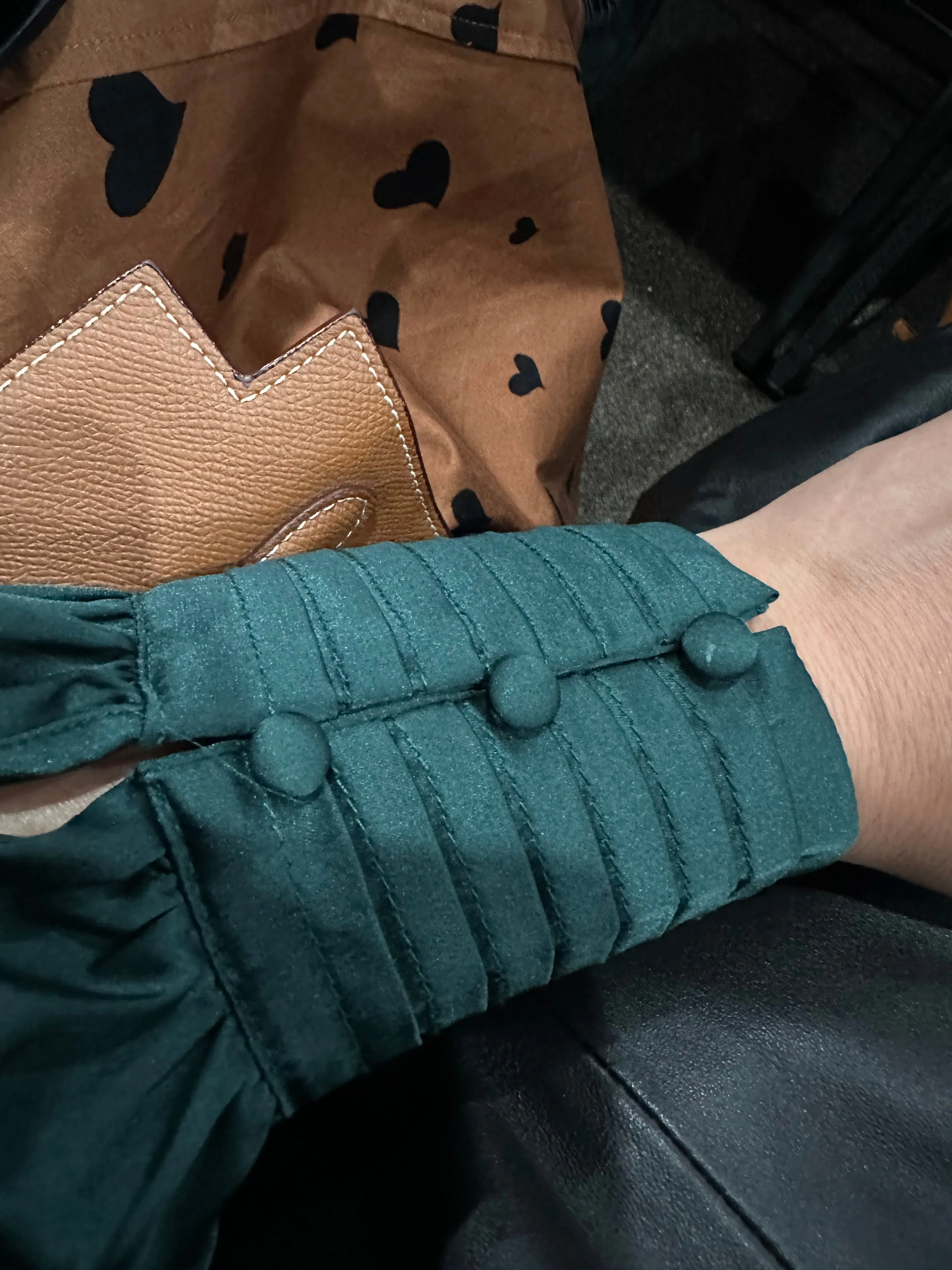 Suki Emerald Green Satin Top