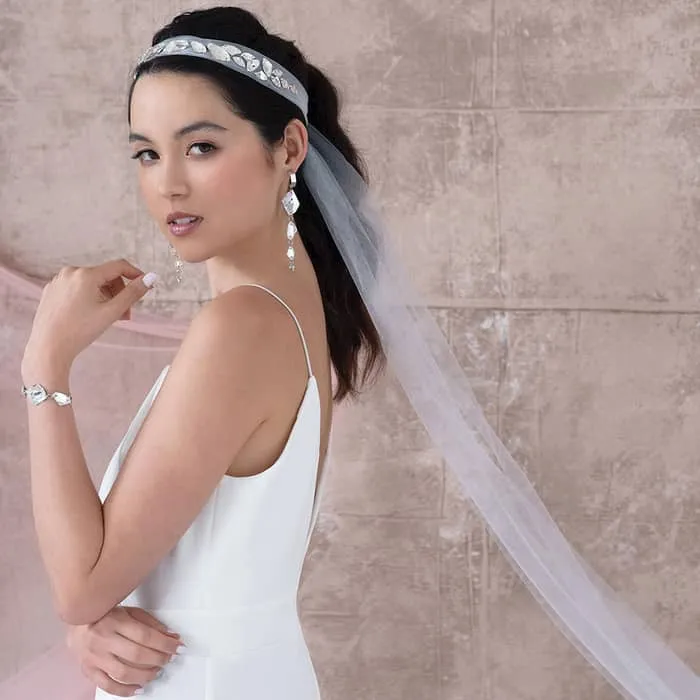 Sza Modern Bridal Headband Veil