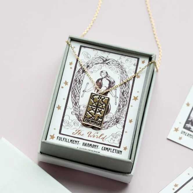 Tarot Card Gold Necklace