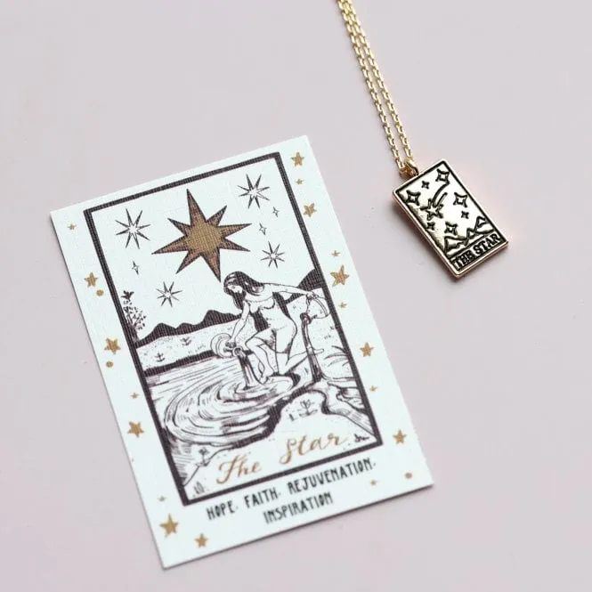 Tarot Card Gold Necklace