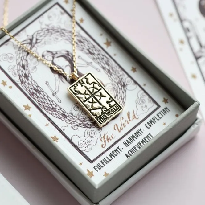 Tarot Card Gold Necklace