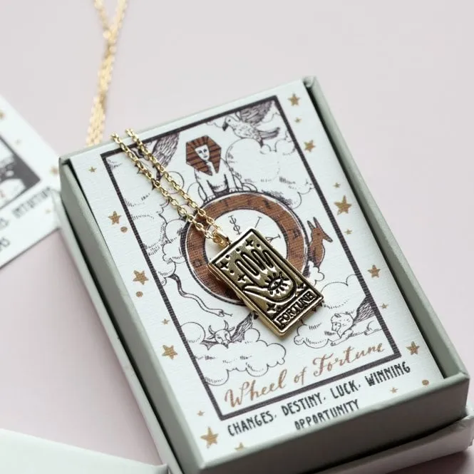 Tarot Card Gold Necklace