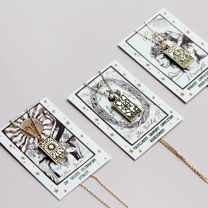 Tarot Card Gold Necklace