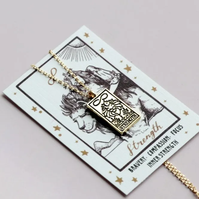 Tarot Card Gold Necklace