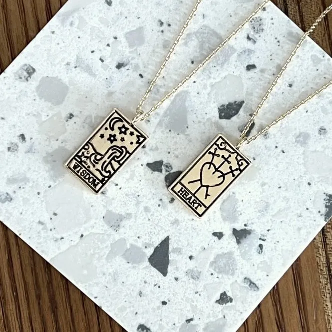 Tarot Card Gold Necklace