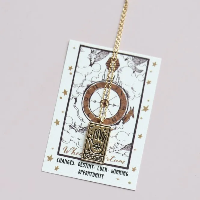 Tarot Card Gold Necklace