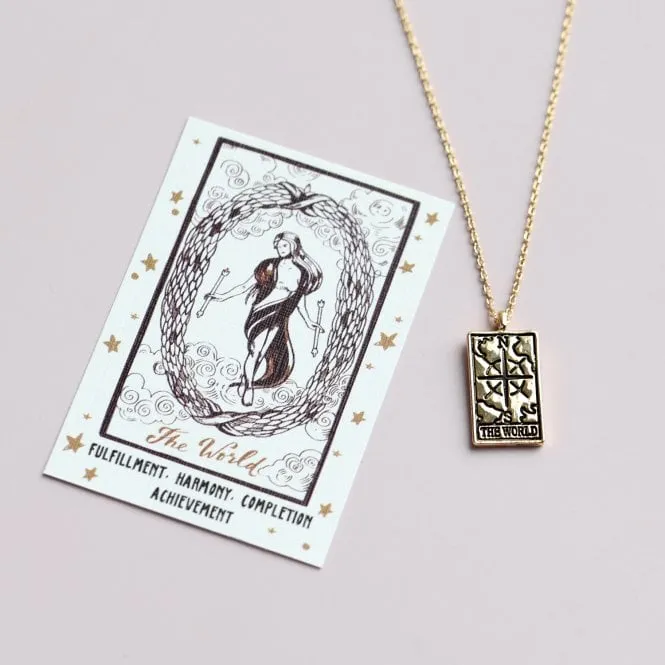 Tarot Card Gold Necklace